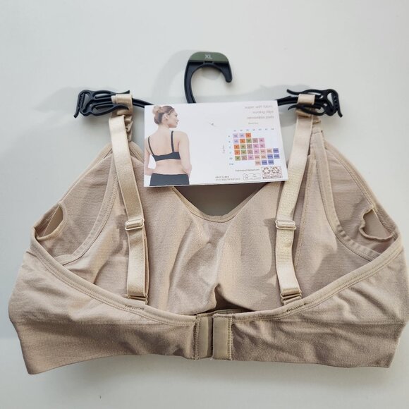 Joyspun Seamless Nursing Bra Bralette XL Beige With Adjustable Straps NWT - Picture 6 of 7